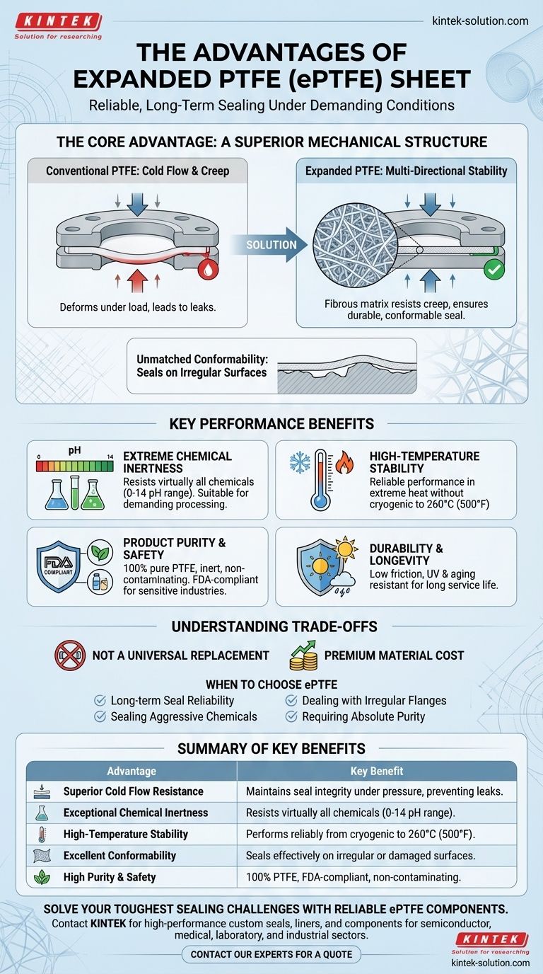 확장 PTFE 시트의 장점은 무엇입니까? 우수한 밀봉 신뢰성과 내화학성 확보 시각적 가이드