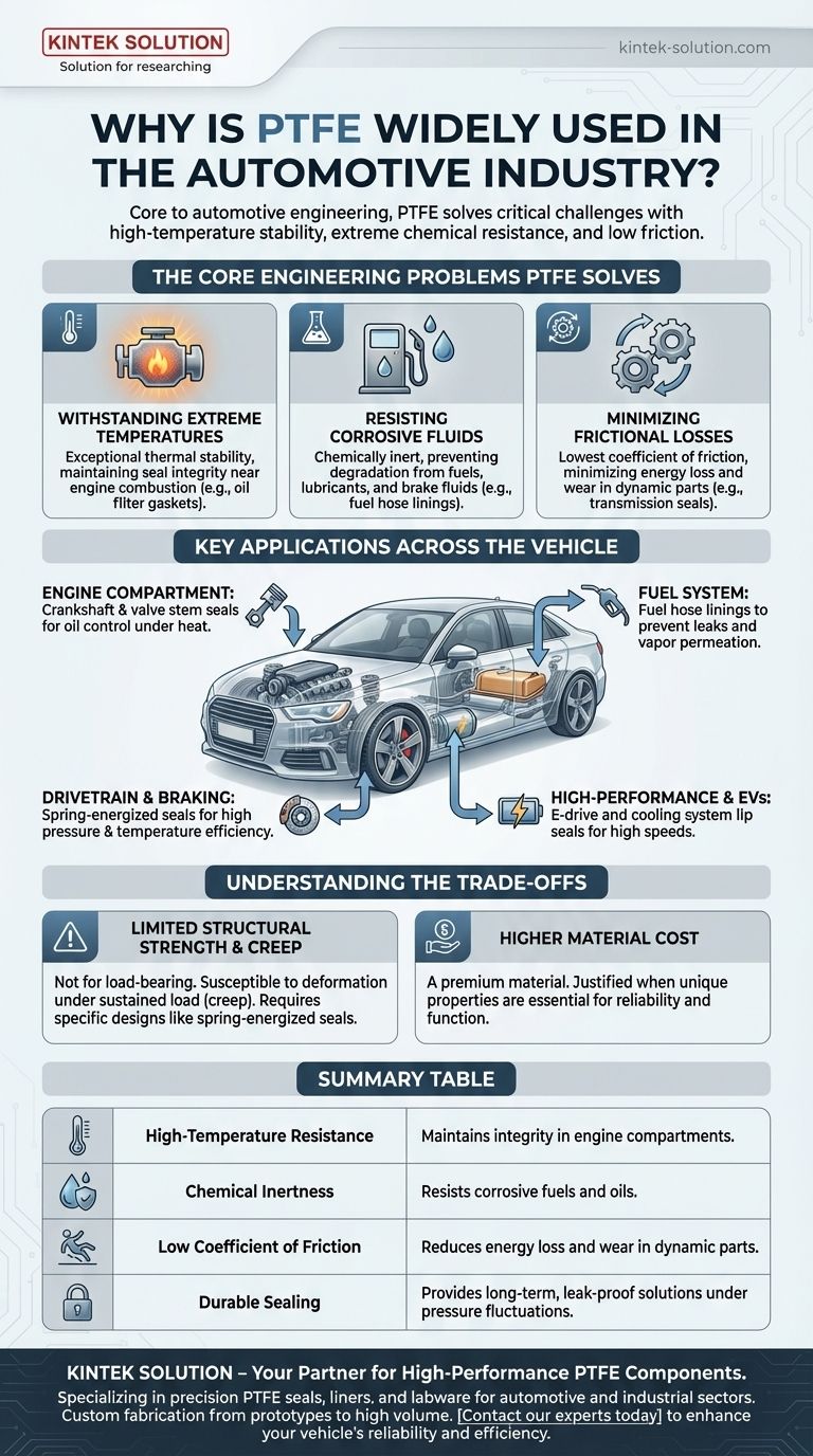 Warum wird PTFE in der Automobilindustrie so häufig eingesetzt? Bewältigung von Hitze-, Reibungs- und chemischen Herausforderungen Visuelle Anleitung