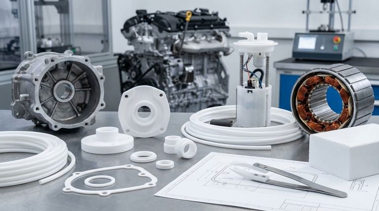 Warum wird PTFE in der Automobilindustrie so häufig eingesetzt? Bewältigung von Hitze-, Reibungs- und chemischen Herausforderungen