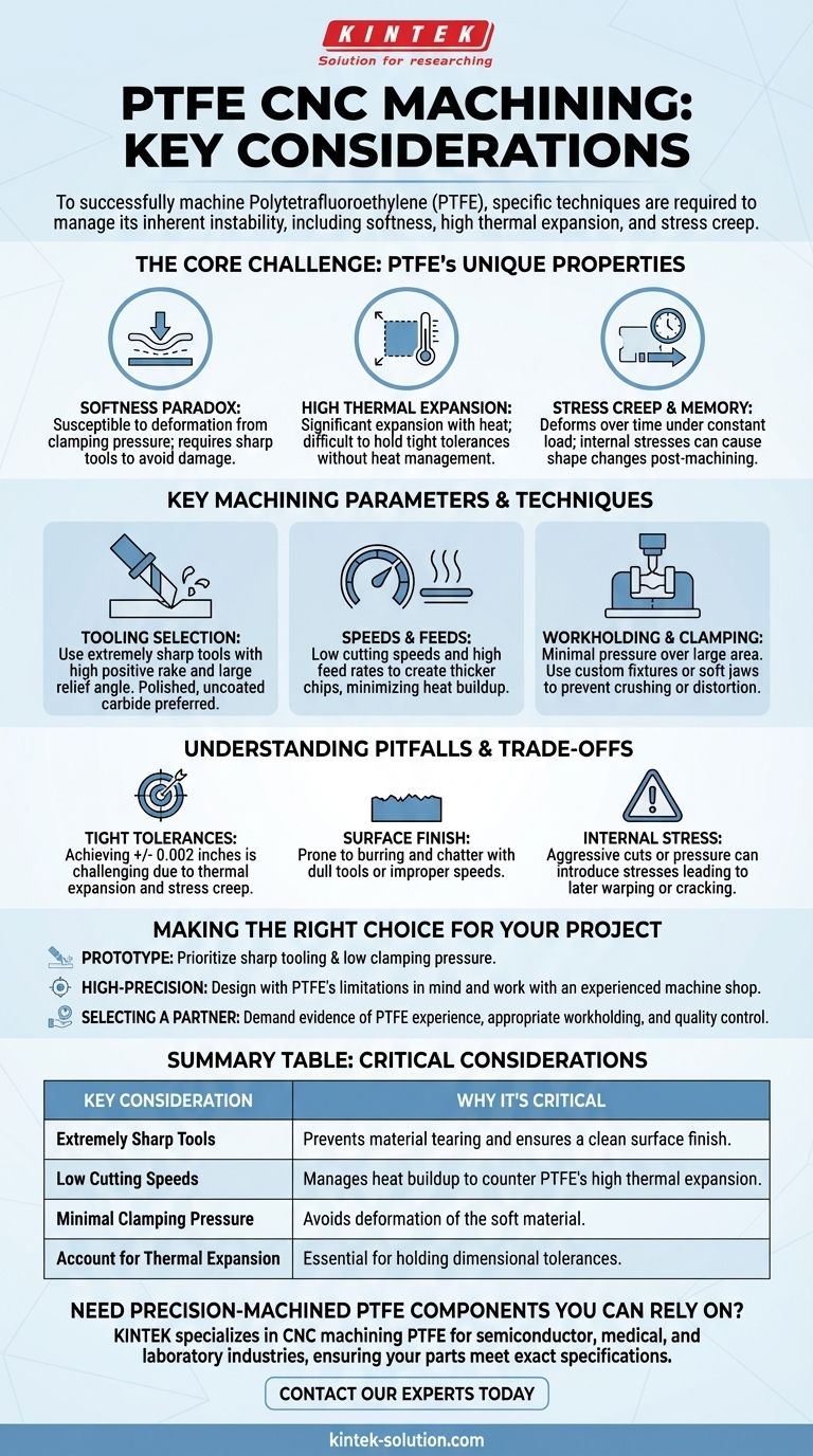 PTFE CNC 가공 시 중요한 고려 사항은 무엇입니까? 고성능 부품을 위한 정밀 가공 마스터하기 시각적 가이드