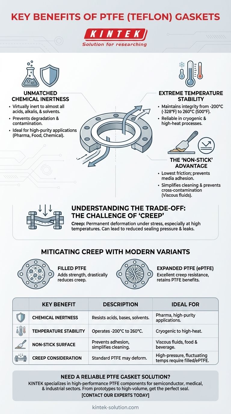 PTFE(테플론) 개스킷의 주요 이점은 무엇입니까? 뛰어난 내화학성 및 내열성 시각적 가이드