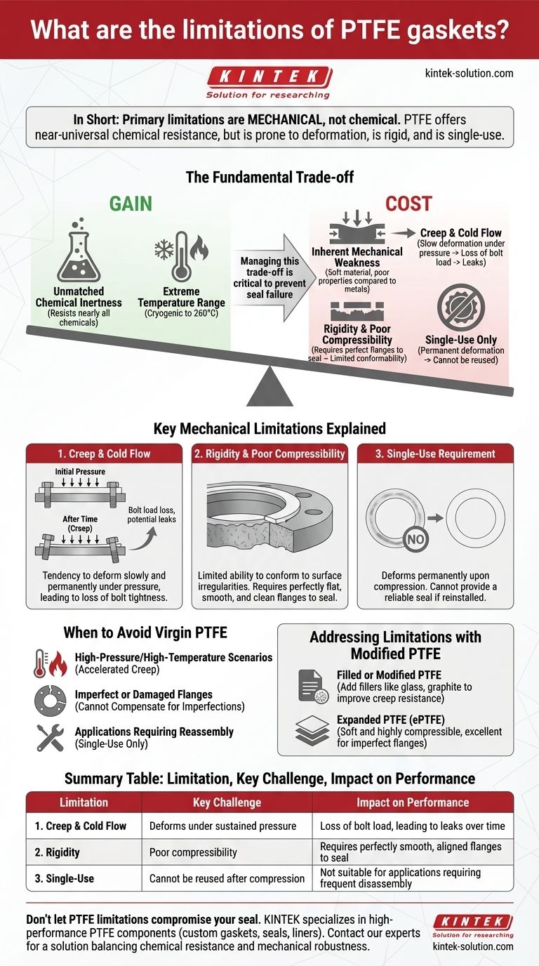 PTFE 개스킷의 한계는 무엇인가요? 더 나은 밀봉을 위한 기계적 약점 이해하기 시각적 가이드