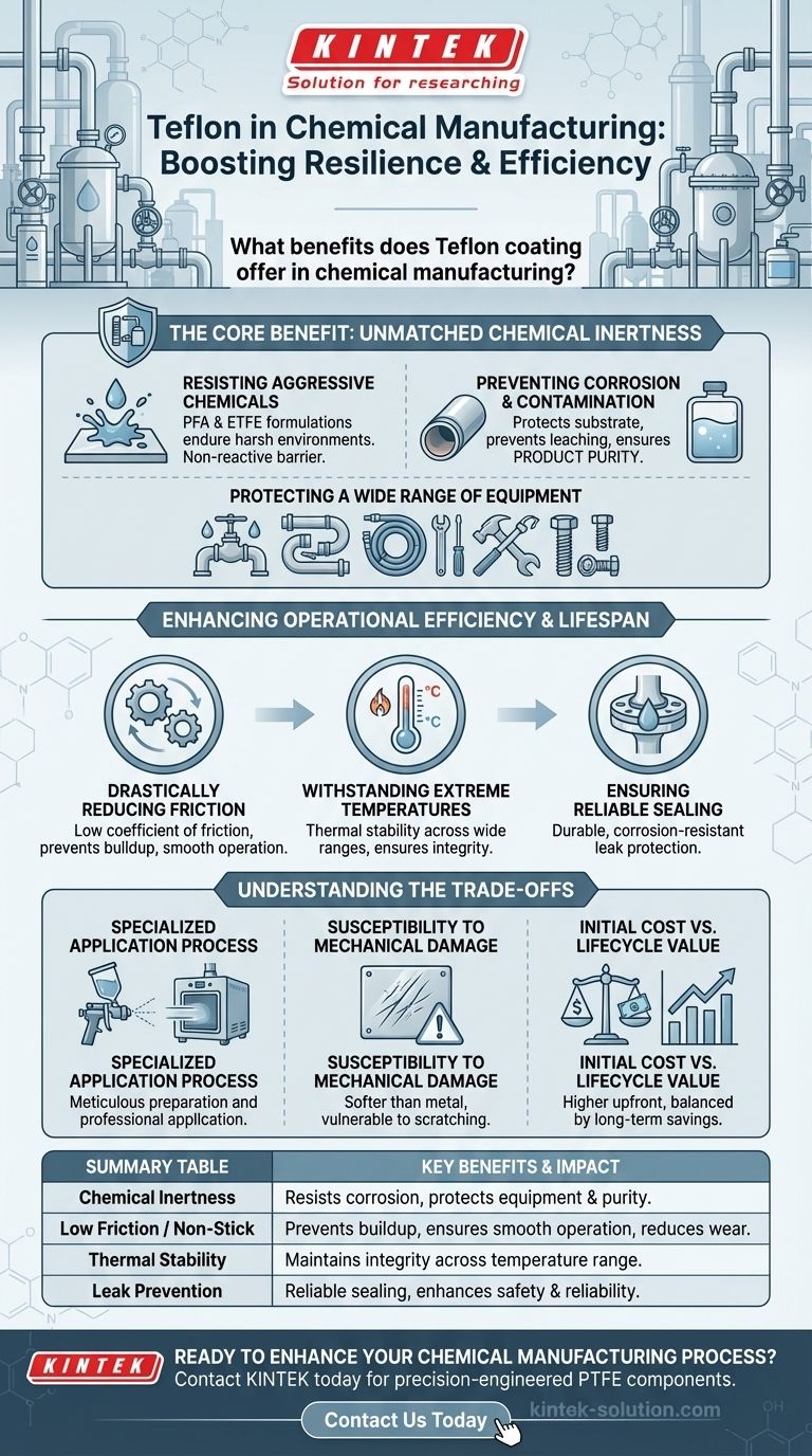 테플론 코팅이 화학 제조에 제공하는 이점은 무엇입니까? 장비 수명 및 순도 향상 시각적 가이드