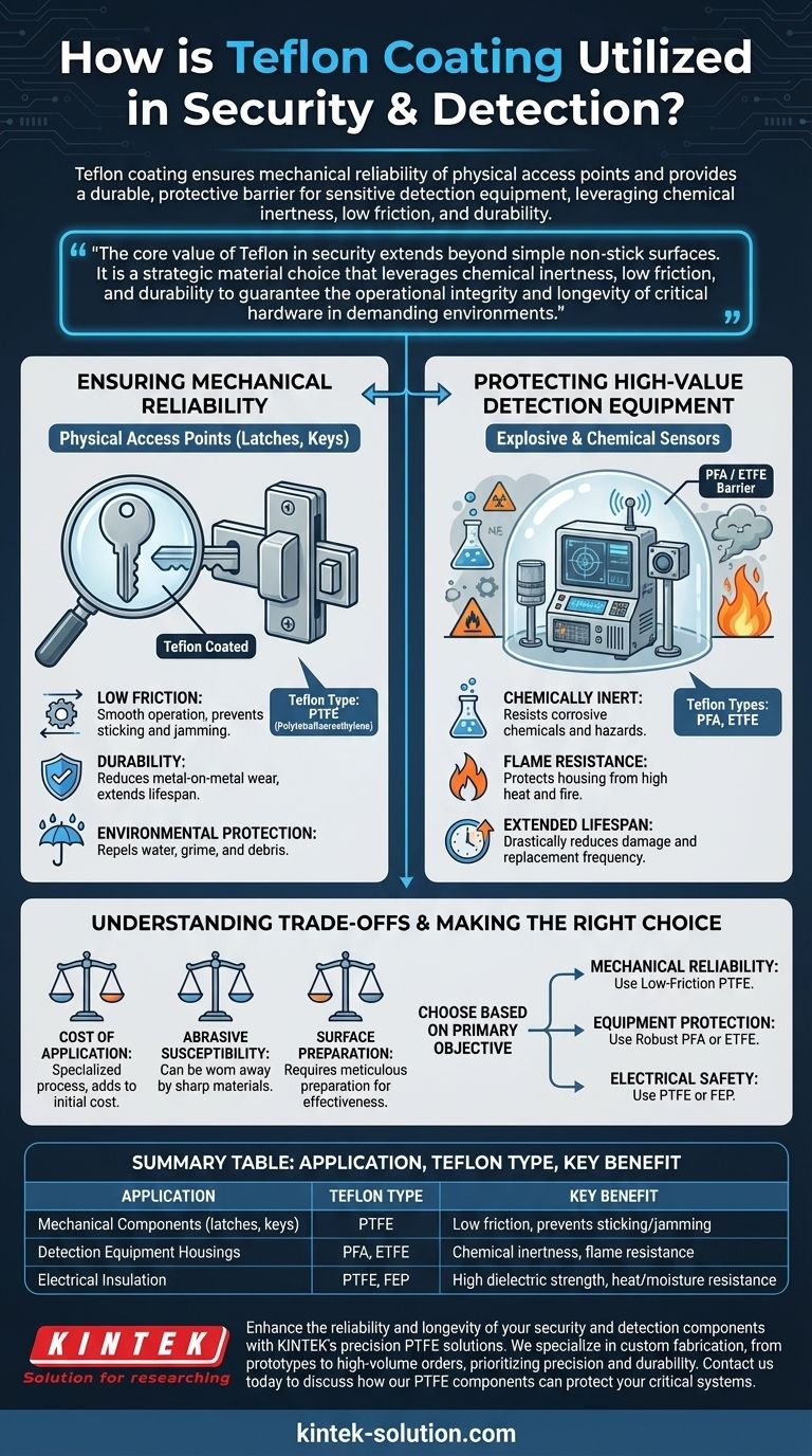 보안 및 탐지 분야에서 테플론 코팅은 어떻게 활용되나요? 까다로운 환경에서 신뢰성 향상 시각적 가이드