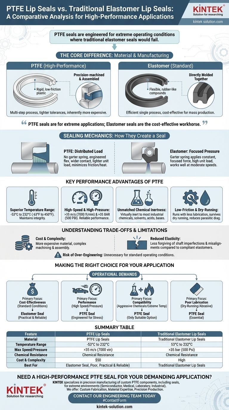PTFE 립 씰은 기존의 엘라스토머 립 씰과 어떻게 비교됩니까? 고성능 씰링 가이드 시각적 가이드