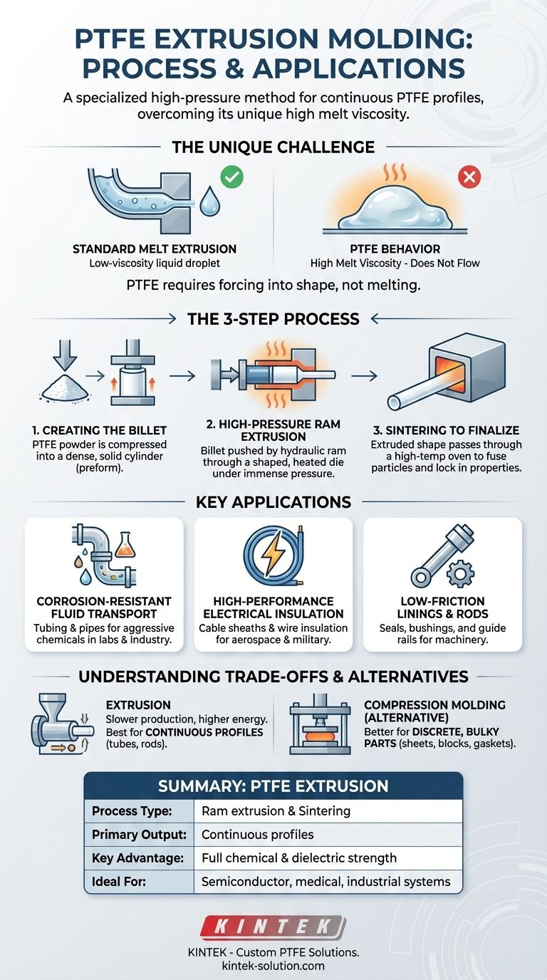 PTFE 압출 성형은 어떻게 수행되며 그 응용 분야는 무엇입니까? 고성능 부품에 대한 확실한 가이드 시각적 가이드