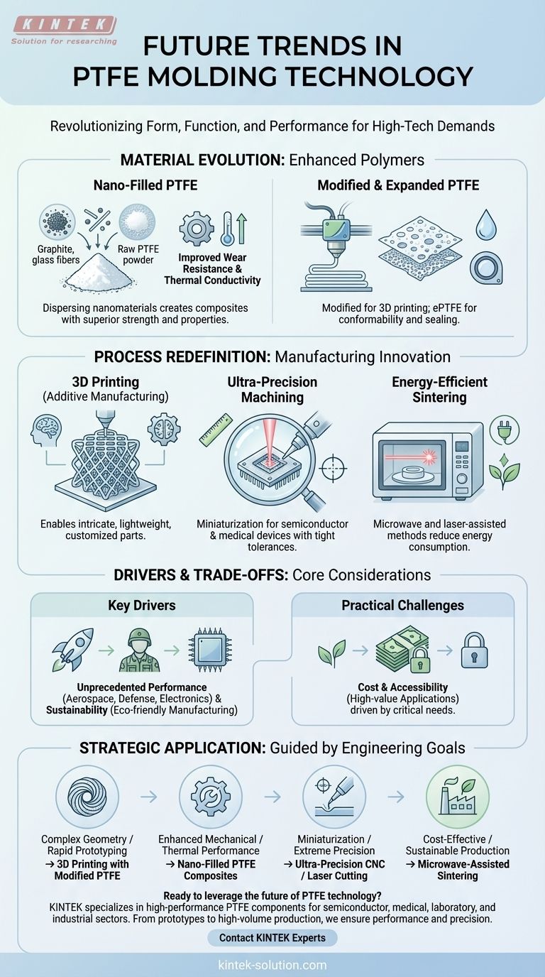 PTFE 성형 기술의 미래 동향은 무엇인가요? 3D 프린팅 및 나노 복합재를 통한 고급 성능 잠금 해제 시각적 가이드
