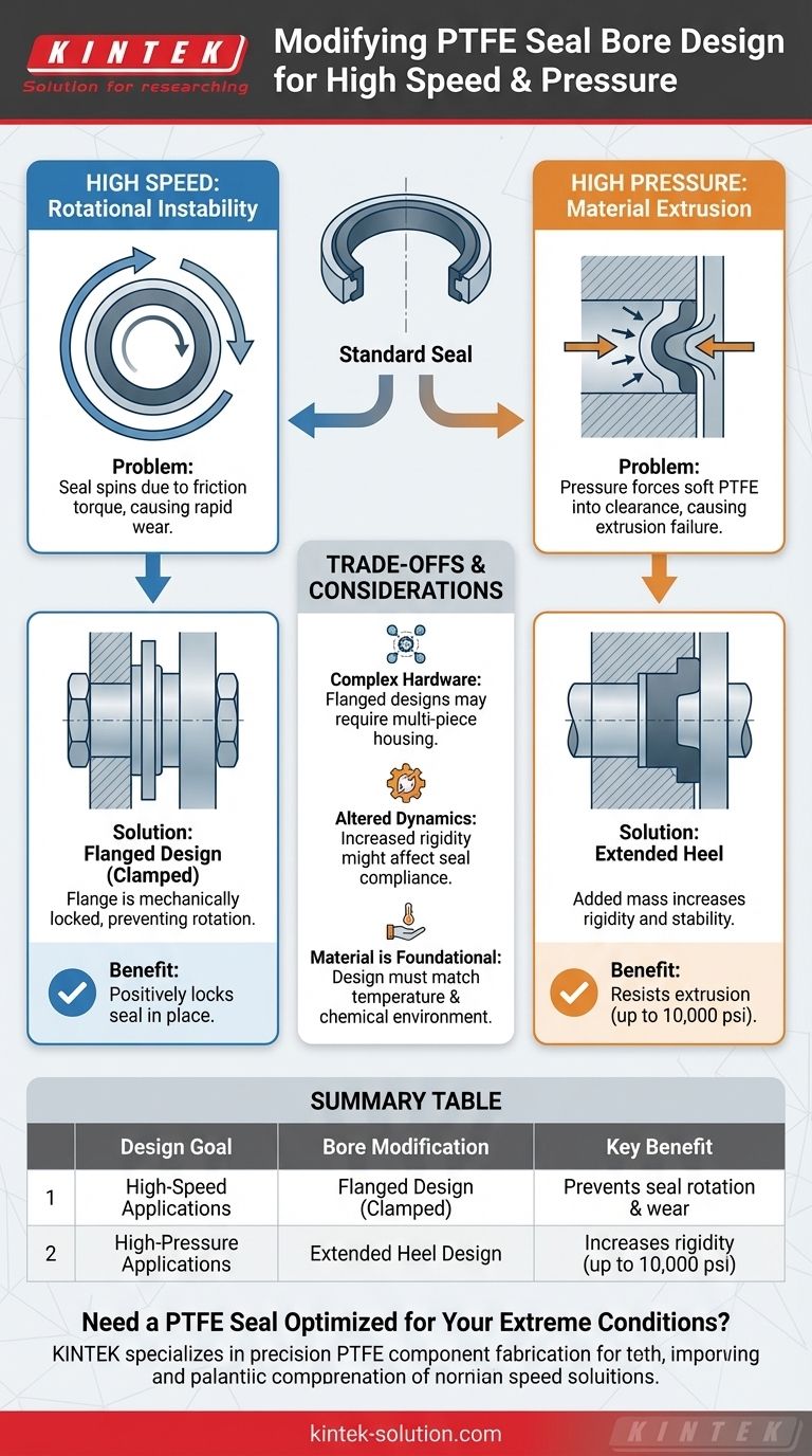 고속 또는 고압을 위해 PTFE 씰의 보어 설계를 어떻게 수정할 수 있습니까? 극한 조건에 최적화 시각적 가이드