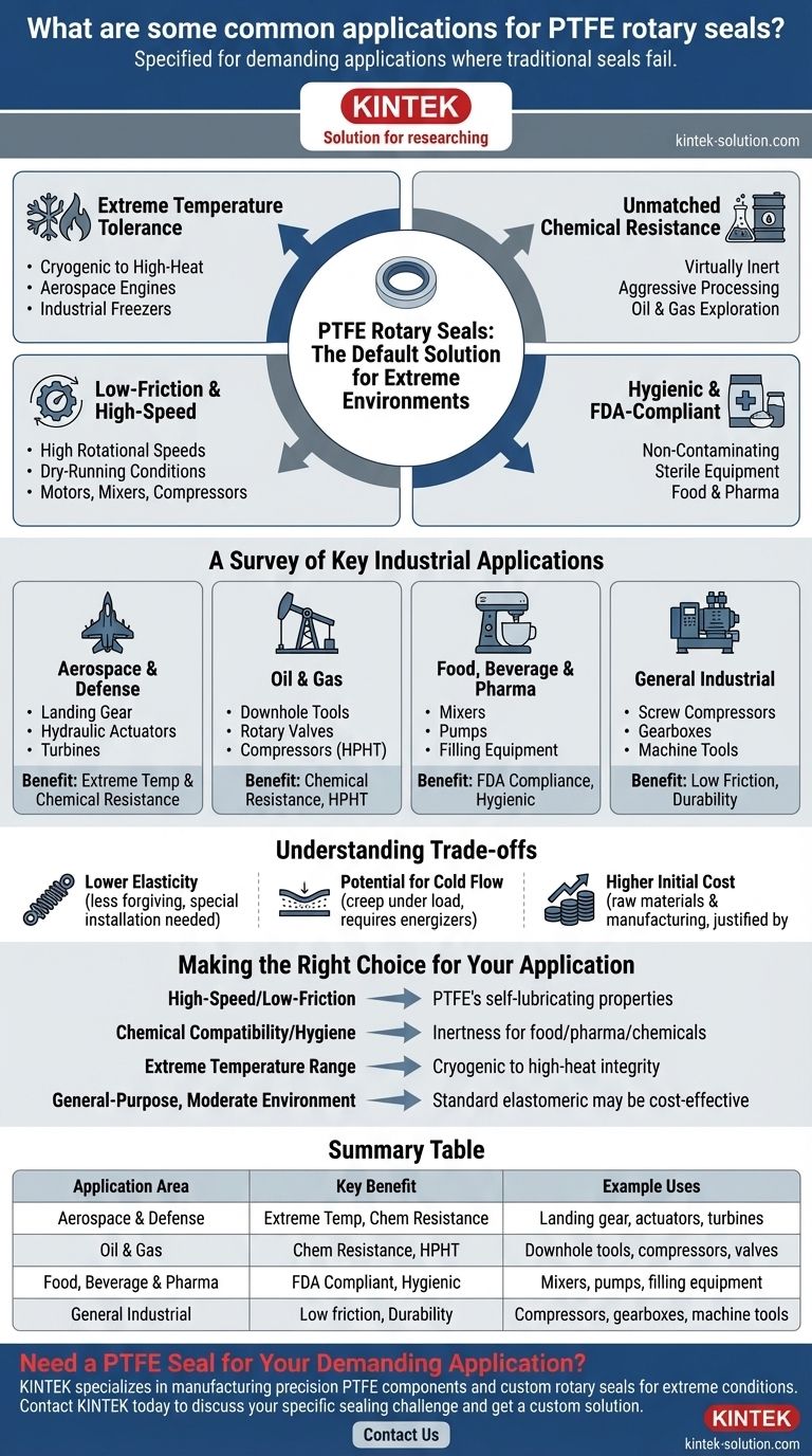 PTFE 로터리 씰의 일반적인 응용 분야는 무엇입니까? 극한 환경을 위한 씰링 솔루션 시각적 가이드
