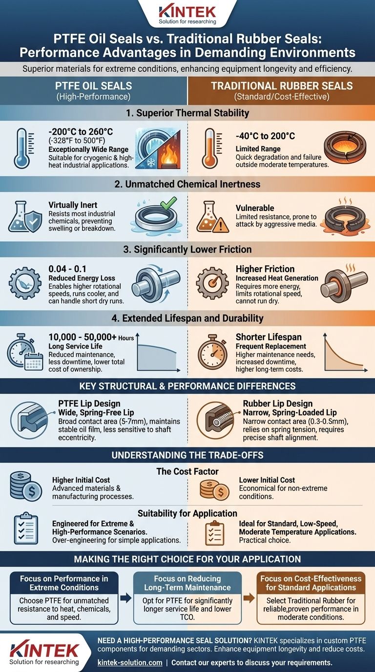Quels sont les principaux avantages des joints d'étanchéité en PTFE ? Performance supérieure dans des conditions extrêmes Guide Visuel