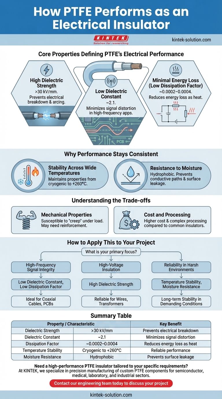 PTFE는 전기 절연체로서 어떻게 작동하나요? 탁월한 신호 무결성 및 고전압 신뢰성 시각적 가이드