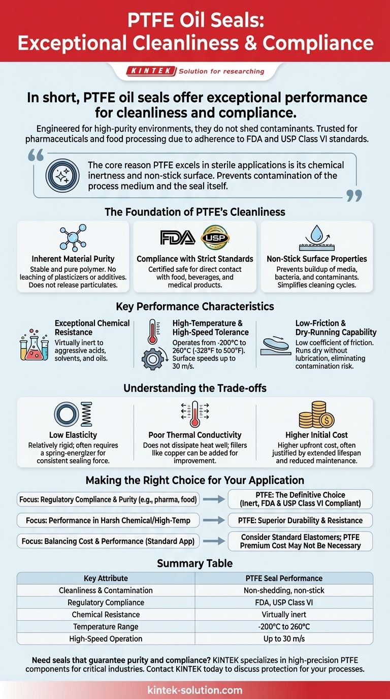PTFE 오일 씰은 청결도 및 규정 준수 측면에서 어떻게 성능을 발휘합니까? 중요 애플리케이션에서 순도를 보장하십시오 시각적 가이드