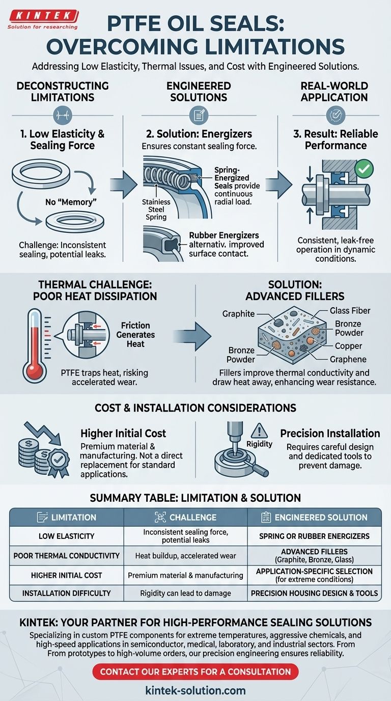 PTFE 오일 씰의 한계점은 무엇이며, 이러한 한계점은 어떻게 해결됩니까? 엔지니어링 솔루션으로 재료적 난제를 극복하십시오 시각적 가이드