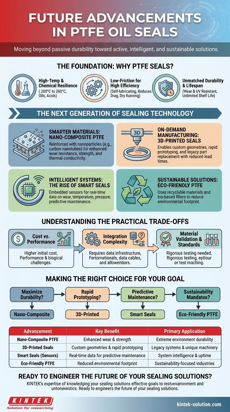 PTFE 오일 씰에 예상되는 미래 발전은 무엇인가요? 스마트 씰부터 3D 프린팅까지 시각적 가이드