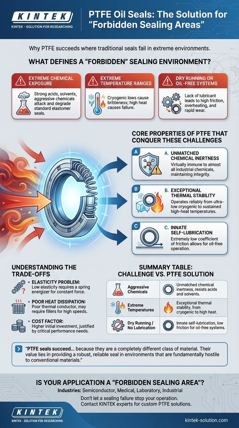 PTFE 오일 씰이 '금지된 씰링 영역'에 대한 해결책으로 간주되는 이유는 무엇입니까? 극한 환경 극복 시각적 가이드