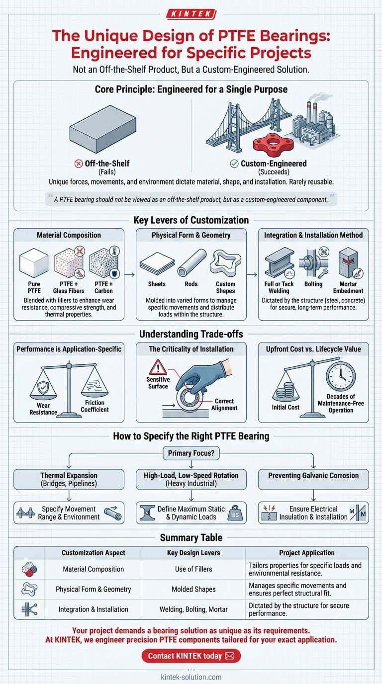 PTFEベアリングの設計における、プロジェクトごとの独自性とは何ですか？お客様の特定の用途に合わせてカスタム設計されています ビジュアルガイド