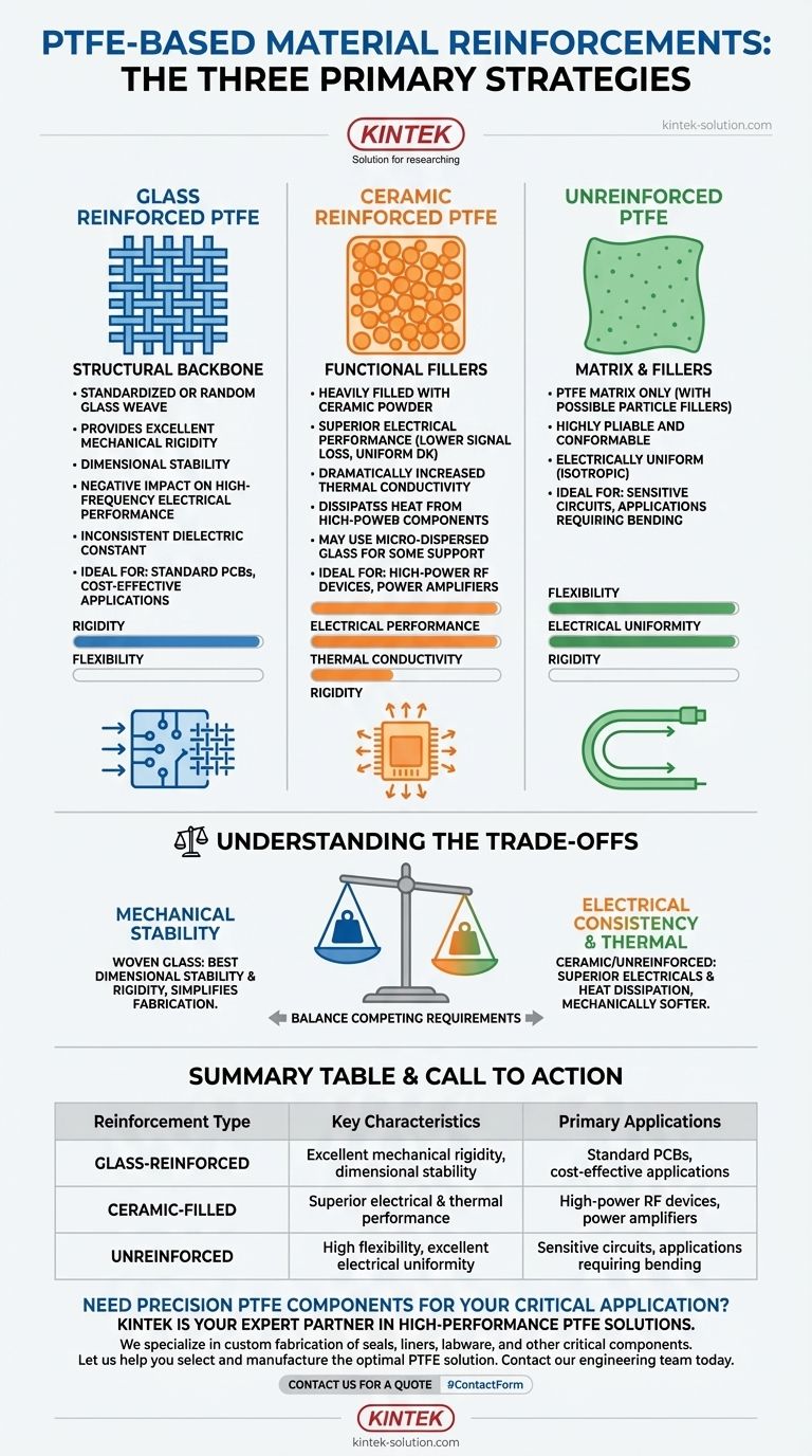 PTFE 기반 재료의 세 가지 보강재 유형은 무엇입니까? 귀하의 응용 분야에 적합한 재료를 선택하십시오 시각적 가이드