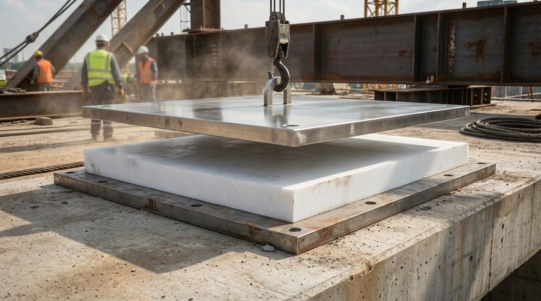 PTFE 슬라이딩 베어링에서 수직 하중은 어떻게 처리됩니까? 고하중 및 이동을 위한 설계