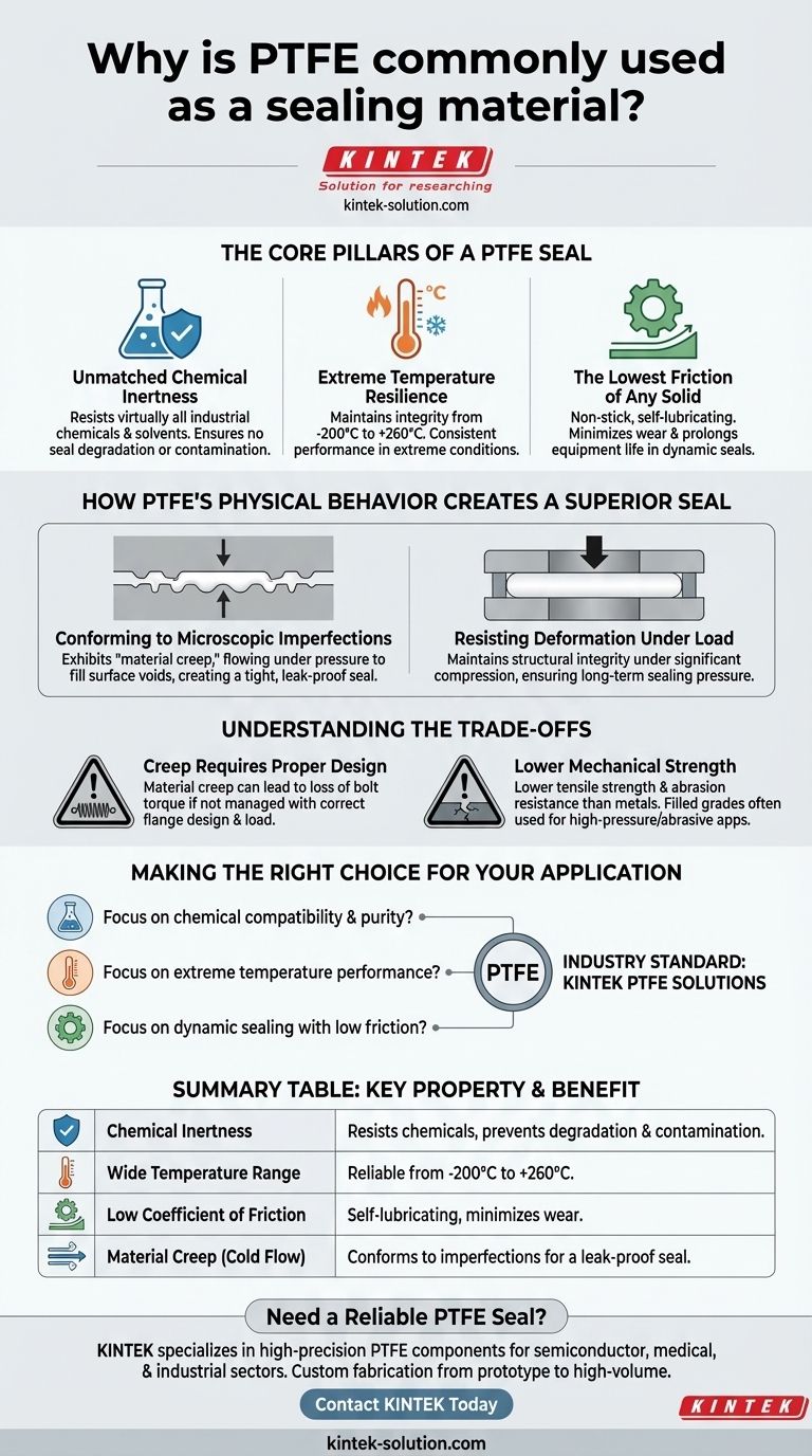 PTFE가 밀봉재로 흔히 사용되는 이유는 무엇입니까? 뛰어난 내화학성 및 내열성 시각적 가이드