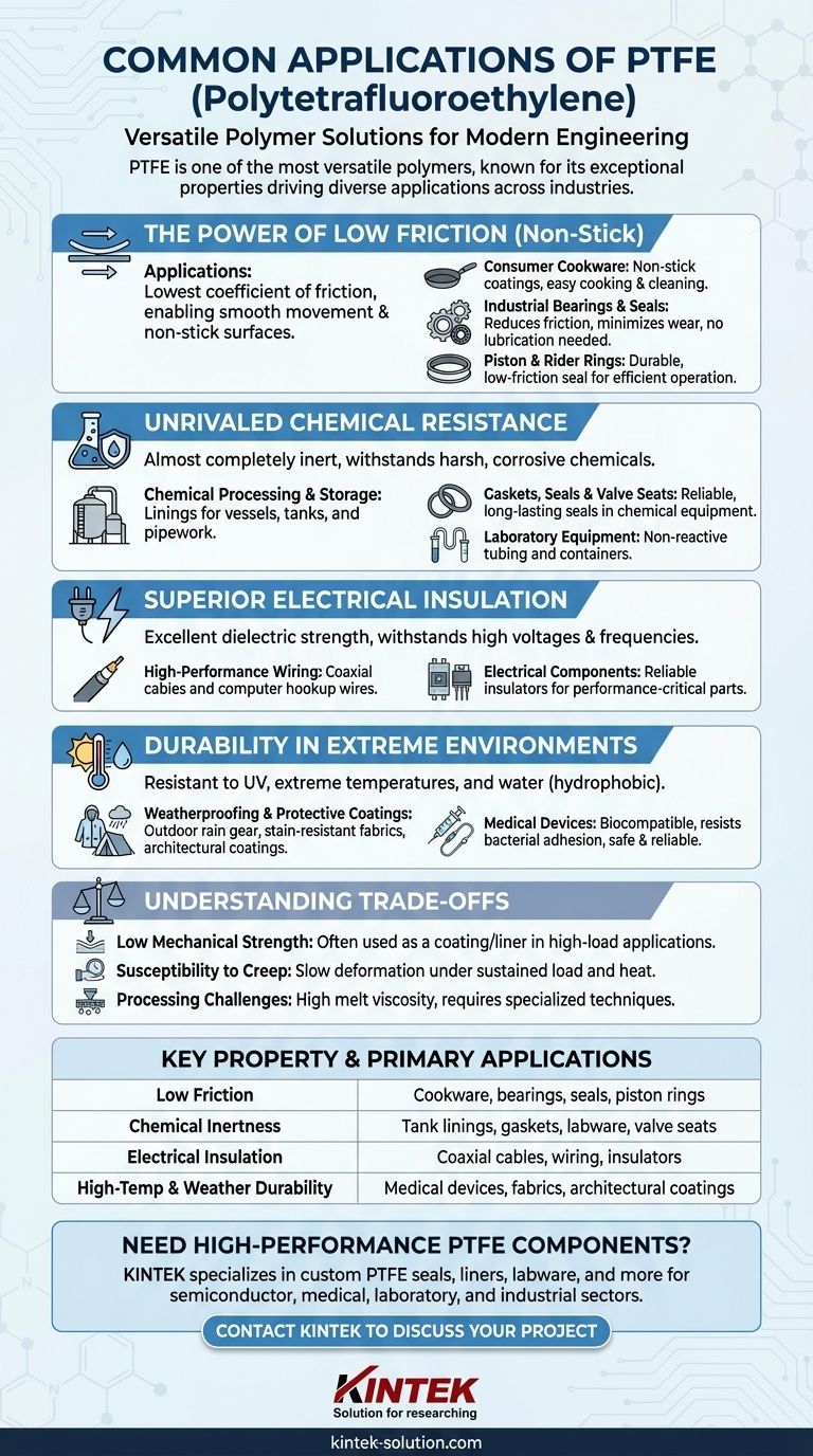 Was sind einige gängige Anwendungen von PTFE? Die Kraft eines vielseitigen Polymers nutzen Visuelle Anleitung