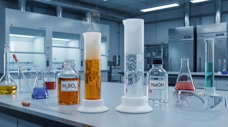 PTFE는 일반적인 산과 염기에 대해 어떻게 성능을 발휘합니까? 타의 추종을 불허하는 내화학성을 확인해 보세요