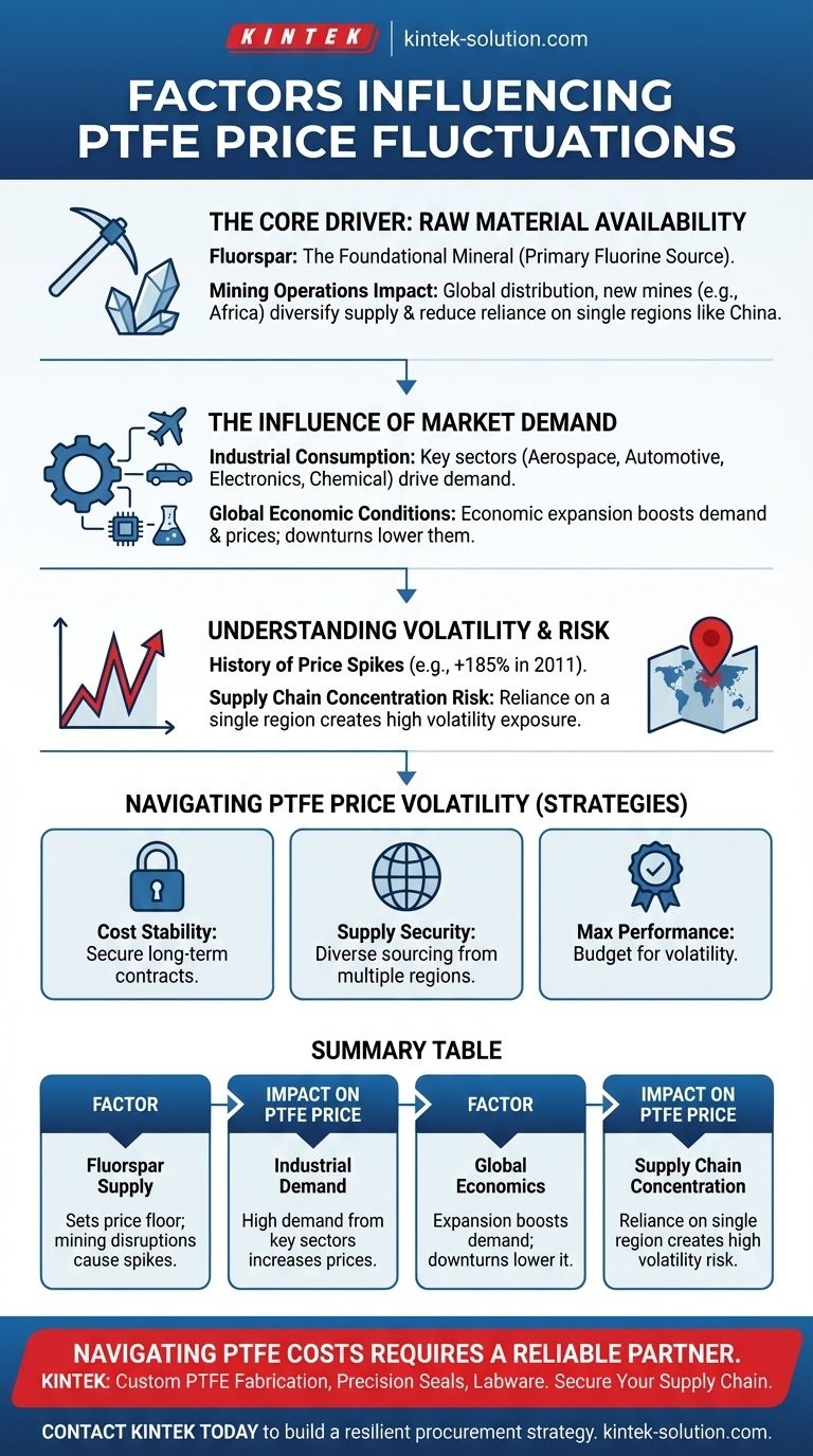 PTFE 가격 변동에 영향을 미치는 요인은 무엇인가요? 원자재 비용 관리를 위한 가이드 시각적 가이드