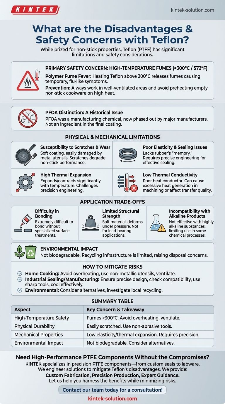 Quali sono gli svantaggi o le preoccupazioni per la sicurezza del Teflon? Una guida per un uso sicuro ed efficace Guida Visiva