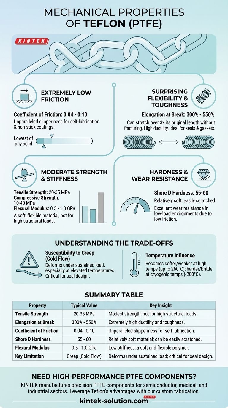 What are the mechanical properties of Teflon? A Guide to Its Unique Strengths and Limitations Visual Guide