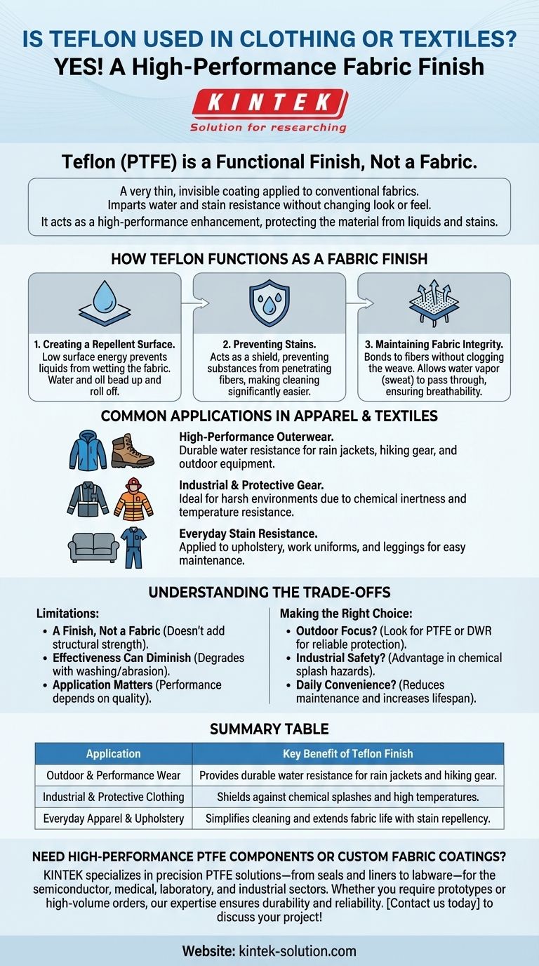 테플론은 의류나 직물에 사용되나요? 얼룩과 물을 막아주는 숨겨진 코팅에 대해 알아보세요 시각적 가이드