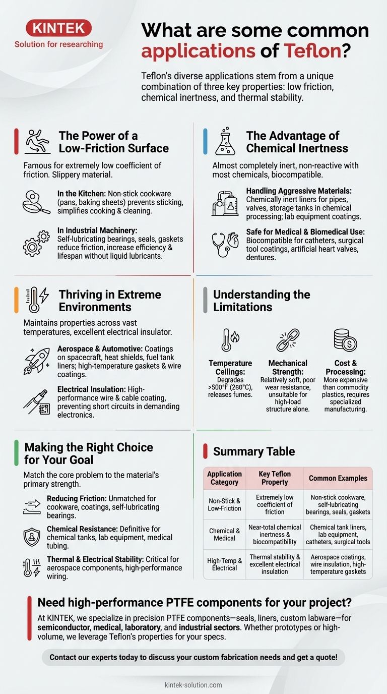 テフロンの一般的な用途にはどのようなものがありますか？調理器具から航空宇宙部品まで ビジュアルガイド