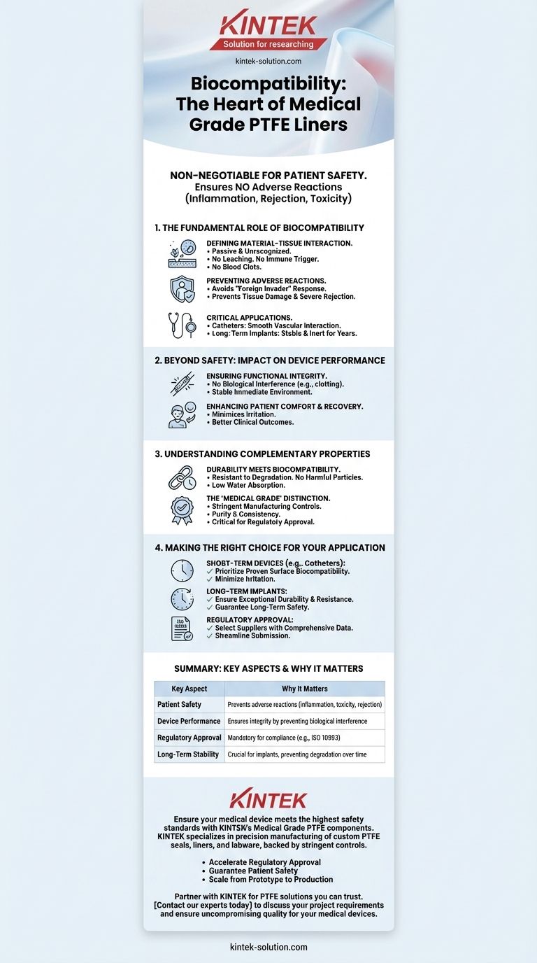 의료용 PTFE 라이너에서 생체 적합성이 중요한 이유는 무엇입니까? 환자 안전 및 장치 성공 보장 시각적 가이드