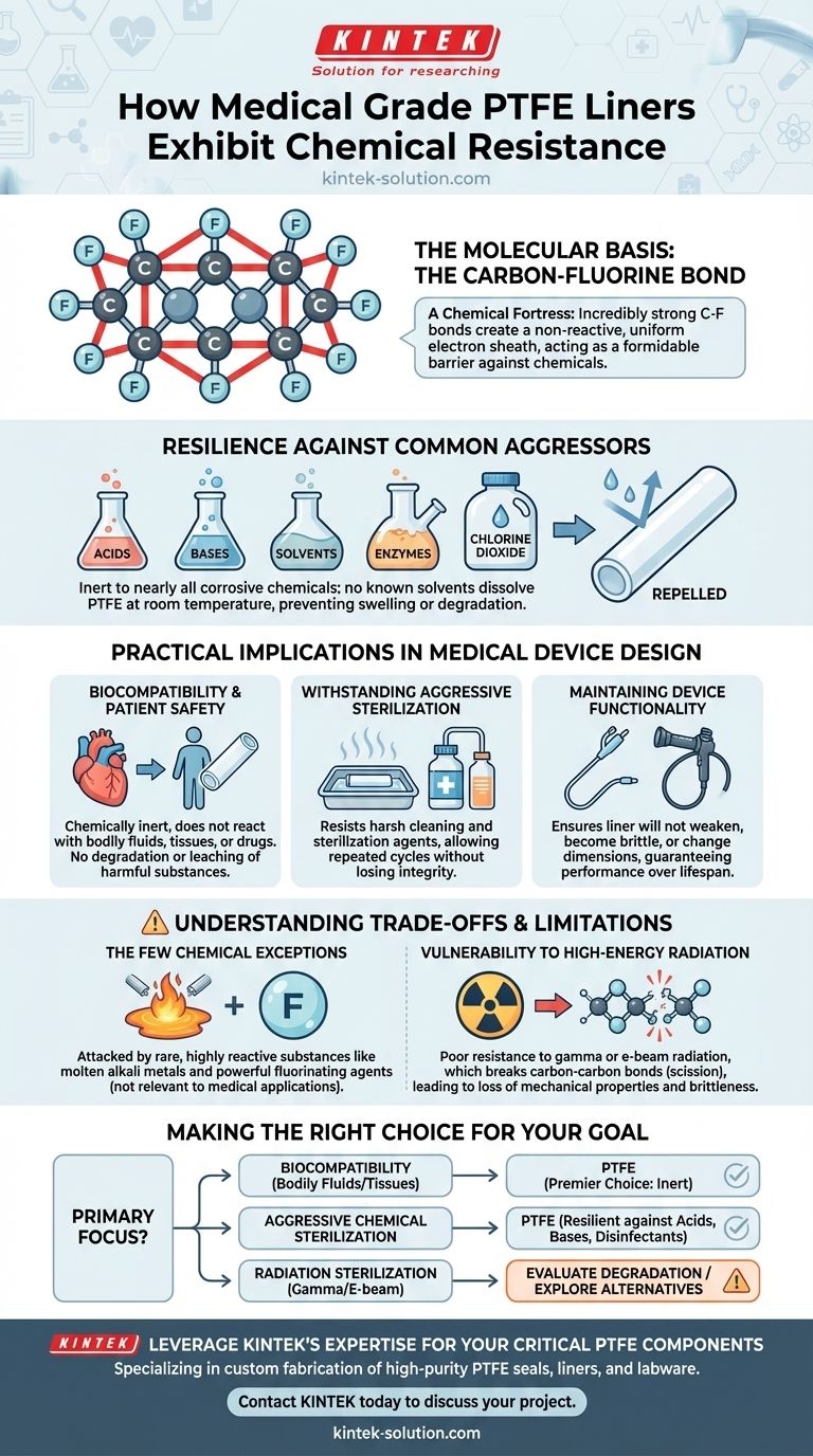 Comment les revêtements en PTFE de qualité médicale présentent-ils une résistance chimique ? Inertie inégalée pour les dispositifs médicaux Guide Visuel