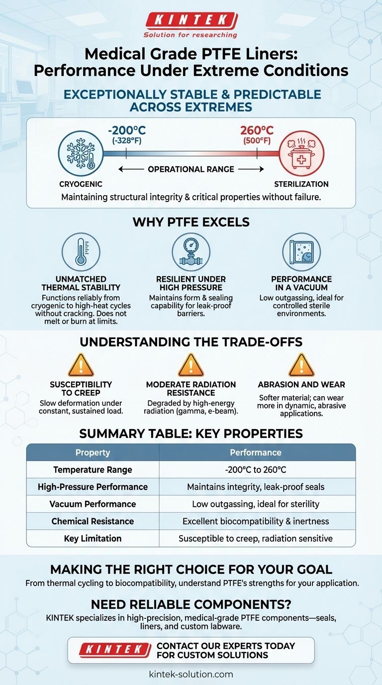 극한 조건에서 의료용 PTFE 라이너는 어떻게 성능을 발휘합니까? -200°C에서 260°C까지 탁월한 신뢰성을 보장합니다. 시각적 가이드