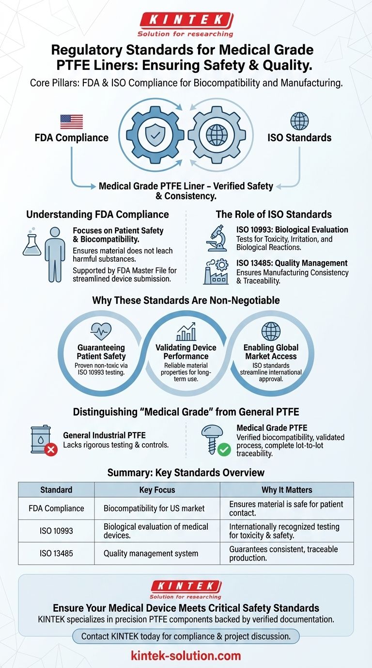 의료용 PTFE 라이너는 어떤 규제 표준을 충족해야 합니까? 환자 안전을 위한 FDA 및 ISO 준수 보장 시각적 가이드
