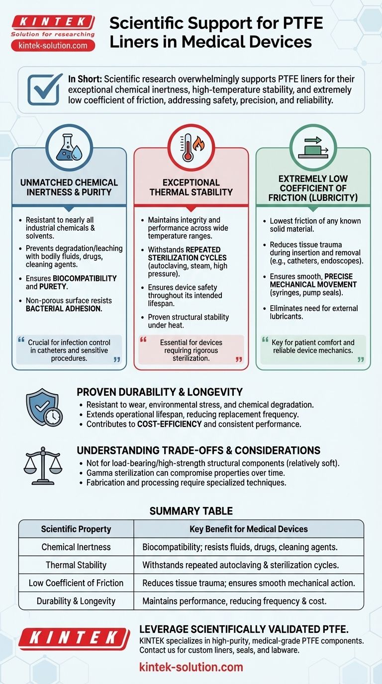 의료 기기에 PTFE 라이너 사용을 뒷받침하는 과학적 연구는 무엇인가요? 안전 및 성능을 위한 입증된 이점 시각적 가이드