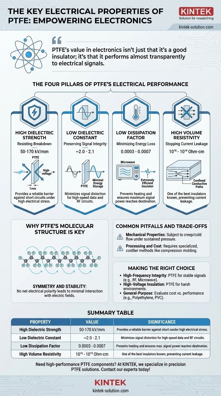 PTFE의 주요 전기적 특성은 무엇입니까? 고주파 및 고전압 전자 장치에 필수적입니다 시각적 가이드