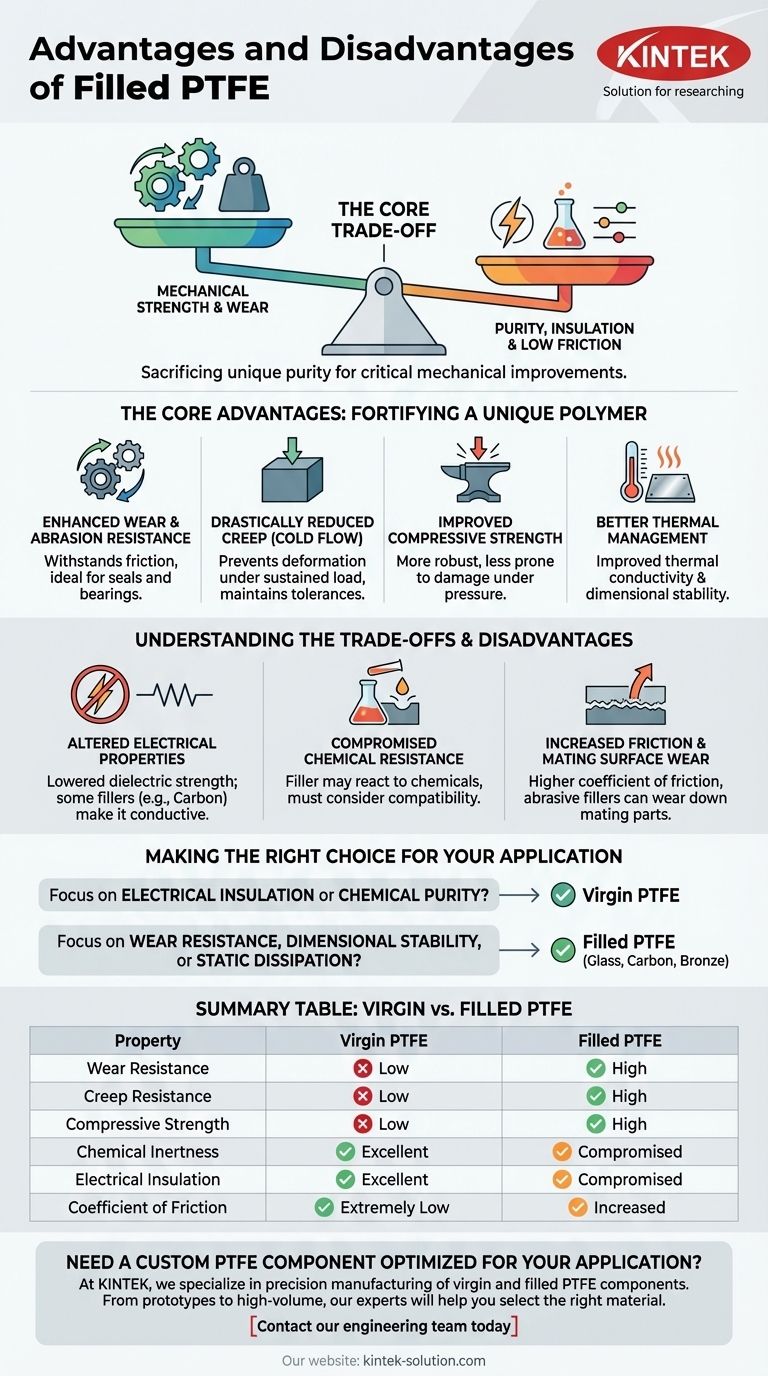 충전 PTFE의 장점과 단점은 무엇입니까? 엔지니어링 트레이드오프 가이드 시각적 가이드