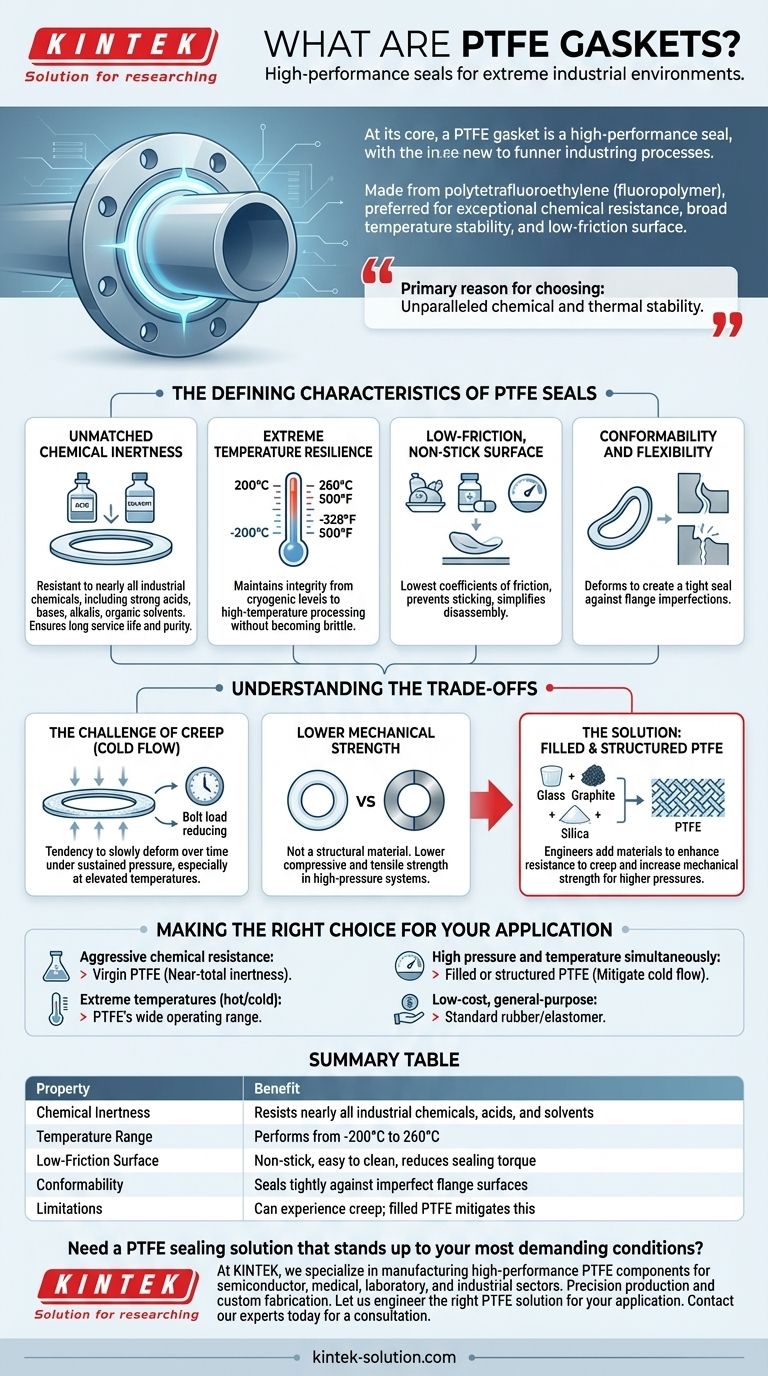 PTFE 개스킷이란 무엇이며 밀봉 응용 분야에서 선호되는 이유는 무엇입니까? 탁월한 내화학성 및 내열성 밀봉 잠금 해제 시각적 가이드