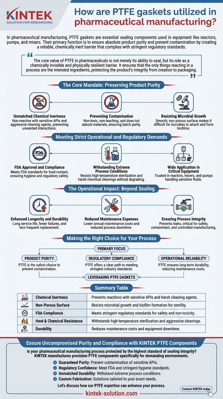 제약 제조에서 PTFE 개스킷은 어떻게 활용됩니까? 순도 및 규정 준수 보장 시각적 가이드