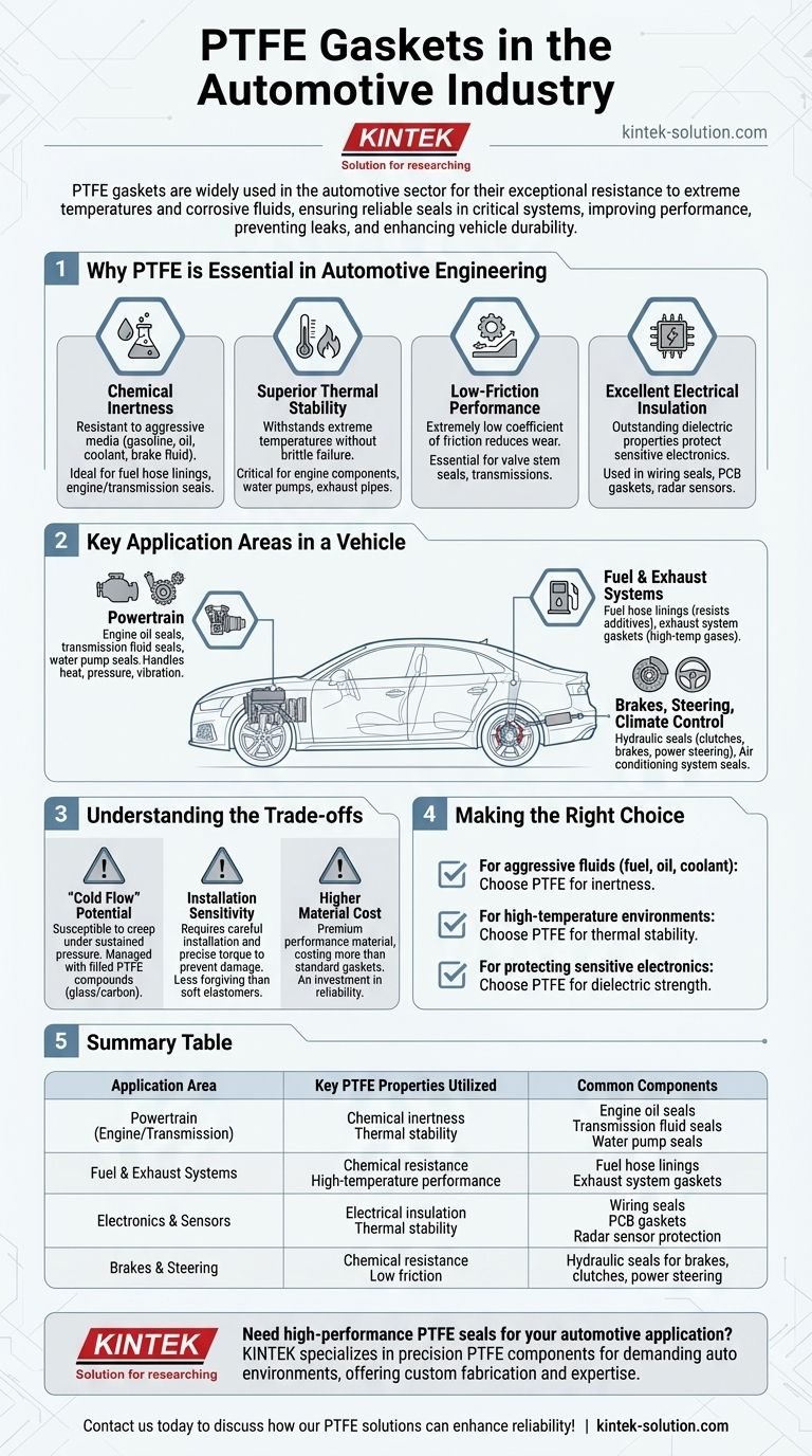 PTFE 개스킷은 자동차 산업에서 어떻게 적용됩니까? 가혹한 환경에서 안정적인 씰링을 보장하세요 시각적 가이드