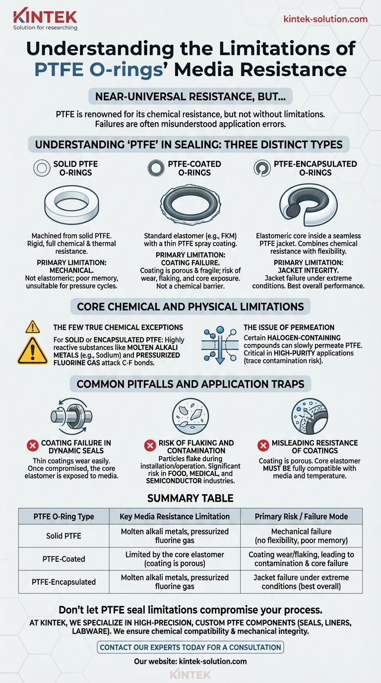 What are the limitations of PTFE O-rings' media resistance? Avoid Common Application Traps Visual Guide