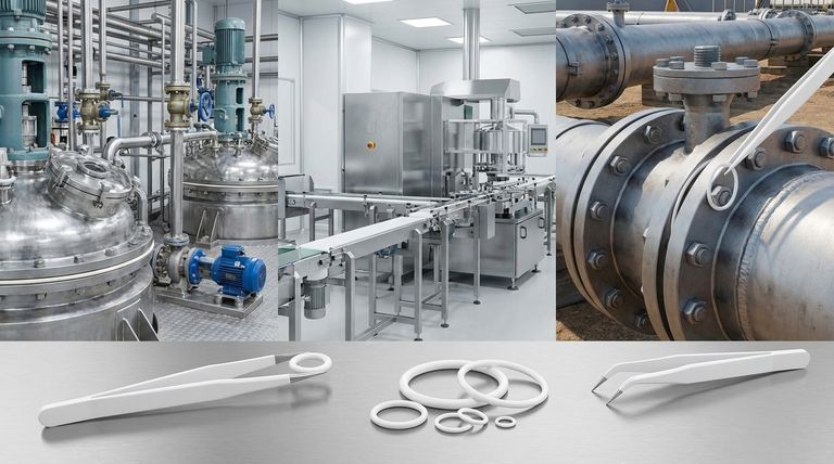 ما هي مجالات التطبيق الرئيسية الثلاثة لحلقات O المصنوعة من PTFE؟ الإغلاق الرئيسي في البيئات القاسية