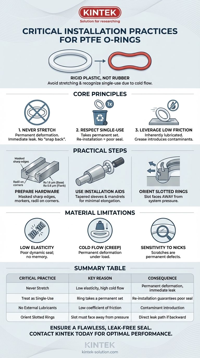 ¿Cuáles son las prácticas críticas de instalación para las juntas tóricas de PTFE? Evite fugas y asegure un sellado perfecto Guía Visual