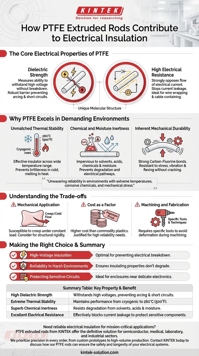 PTFE 압출 로드는 전기 절연에 어떻게 기여합니까? 가혹한 환경에서 타협 없는 성능을 보장하십시오 시각적 가이드