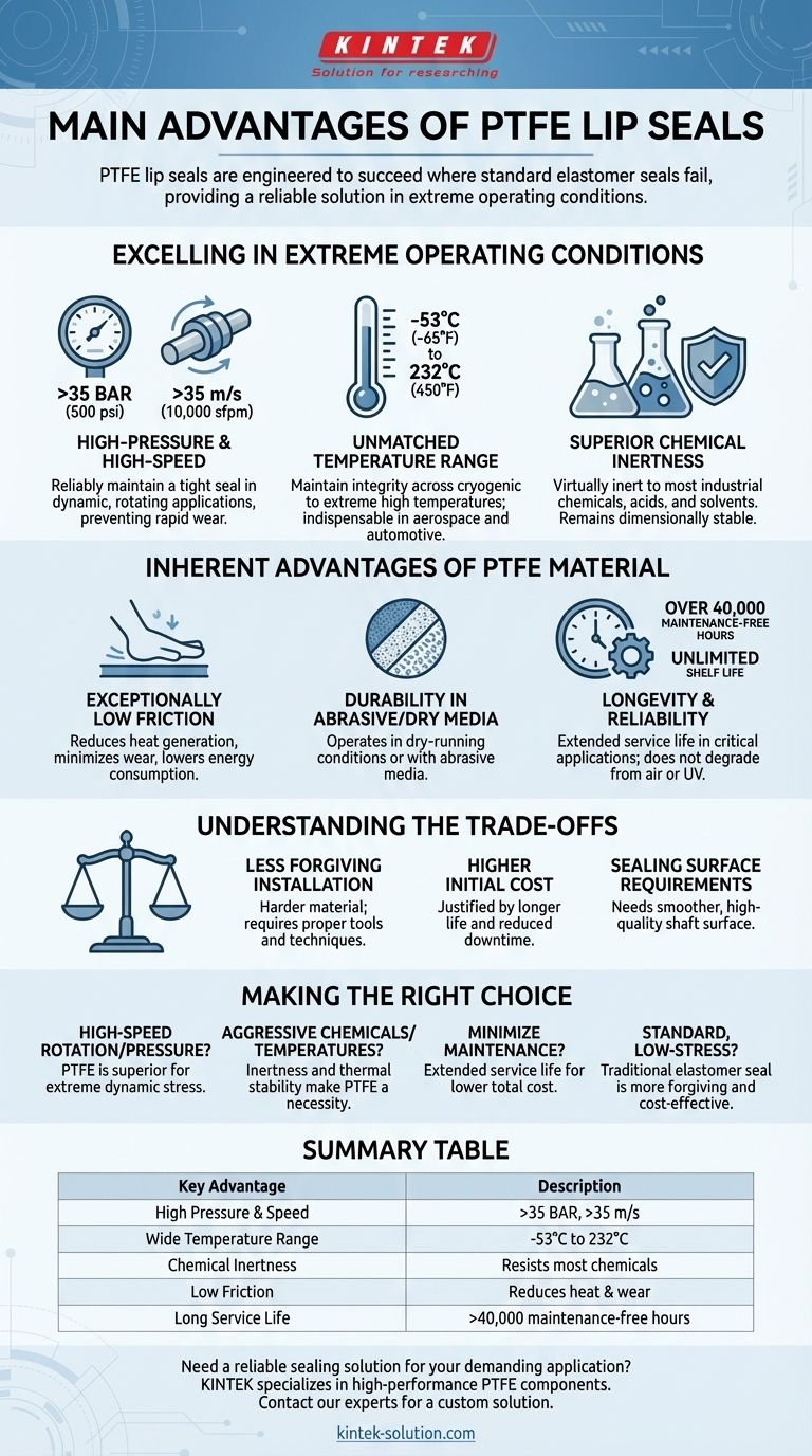 PTFE 립 씰의 주요 장점은 무엇입니까? 극한 조건에 대한 뛰어난 밀봉 성능 시각적 가이드