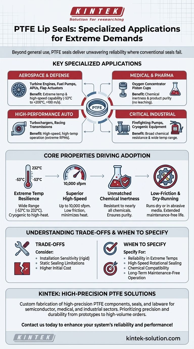 PTFE 립 씰을 사용하는 다른 특수 응용 분야는 무엇입니까? 항공우주, 의료 및 자동차 시스템의 신뢰성 보장 시각적 가이드