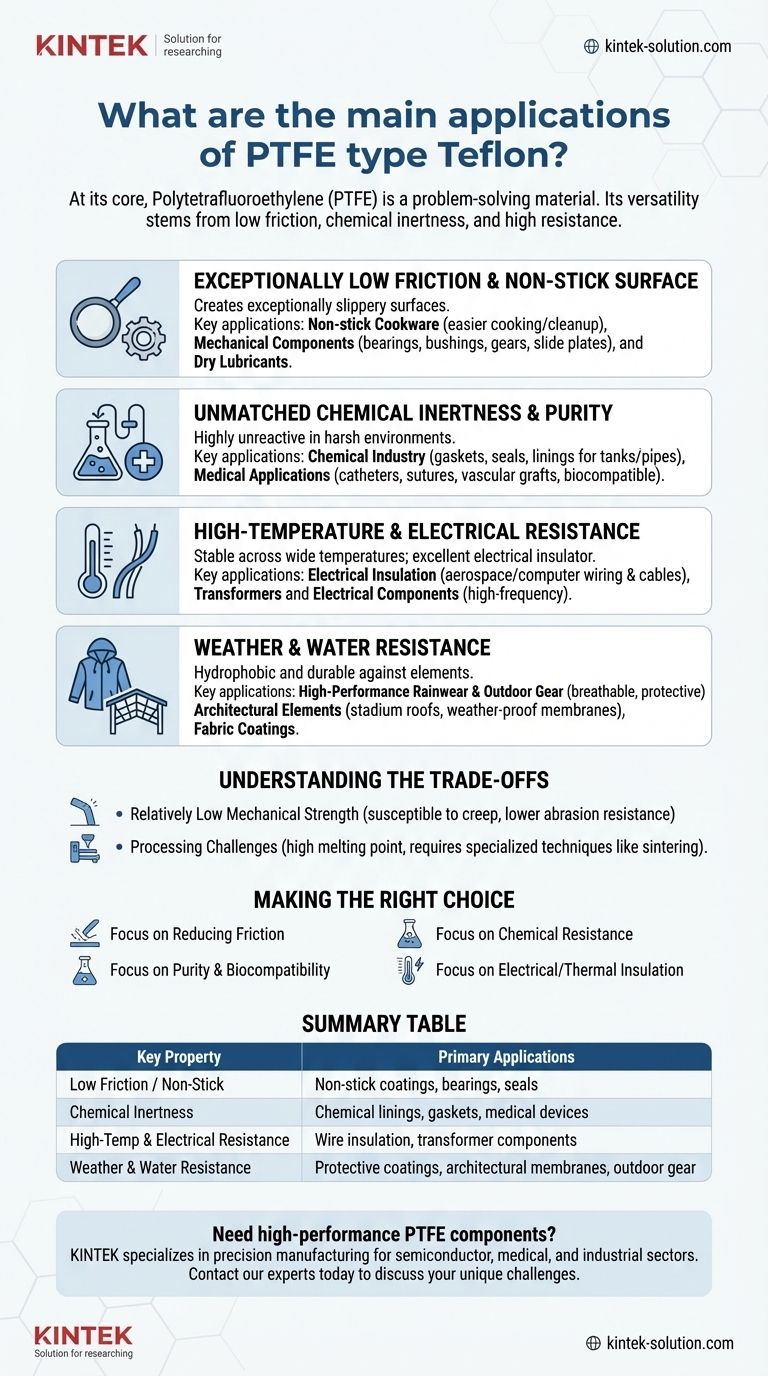 ¿Cuáles son las principales aplicaciones del PTFE tipo Teflón? Desbloquee su versatilidad para su industria Guía Visual