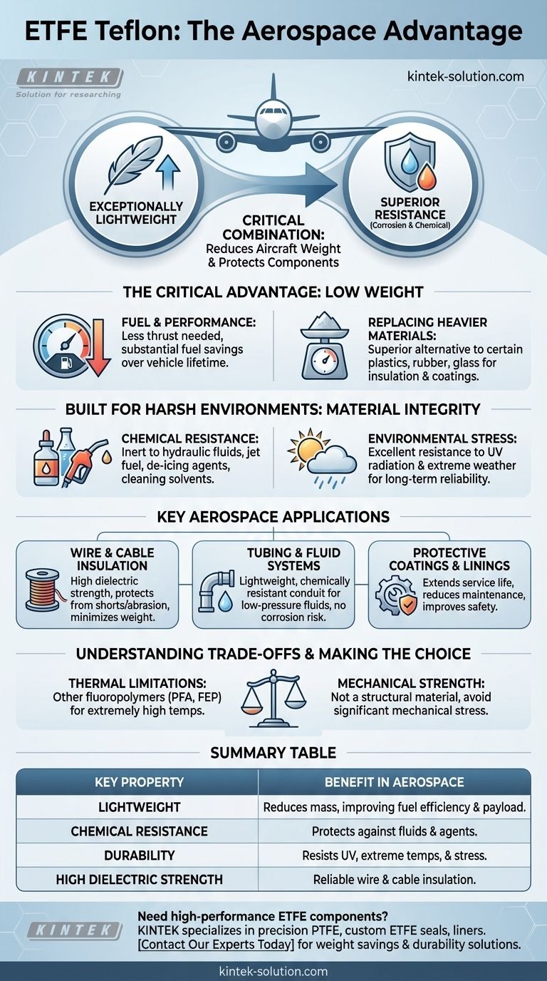 ETFE 테플론이 항공우주 분야에 적합한 이유는 무엇입니까? 가볍고 혹독한 환경에 강한 내구성 시각적 가이드