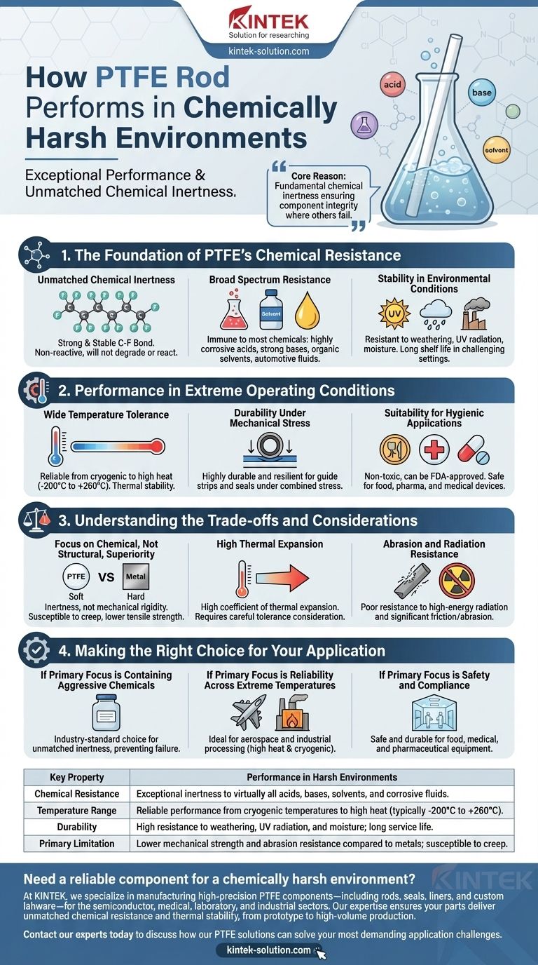 PTFE棒在化学腐蚀性环境中表现如何？严苛应用中无与伦比的耐化学性 图解指南