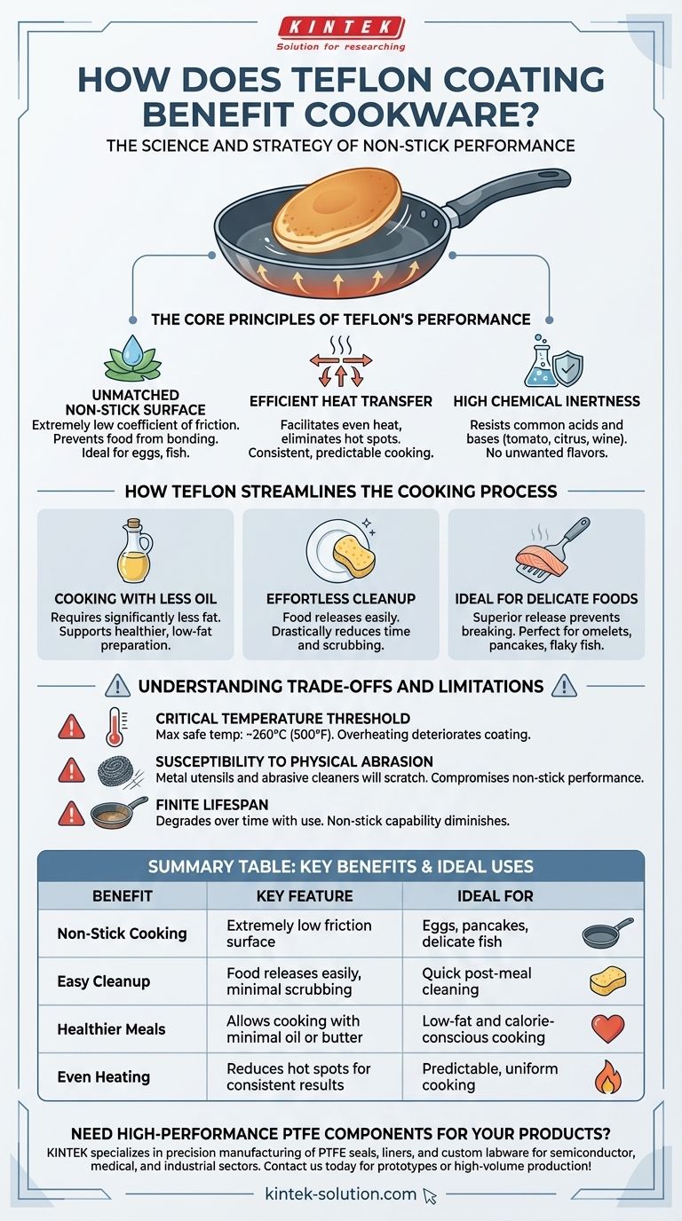 In che modo il rivestimento in Teflon (PTFE) avvantaggia le pentole? Ottieni una cottura senza sforzo e una pulizia facile Guida Visiva